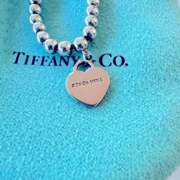 ❗️SOLD❗️Tiffany & Co. bead bracelet with Rubedo heart - Picture 3 of 5